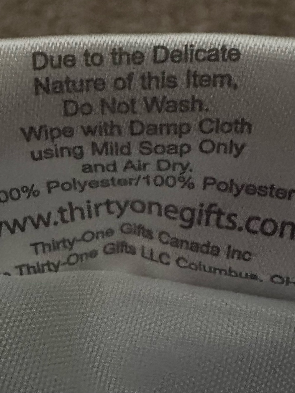 Thirty-One Charcoal Drawstring Backpack - NWOT - Picture 7 of 7